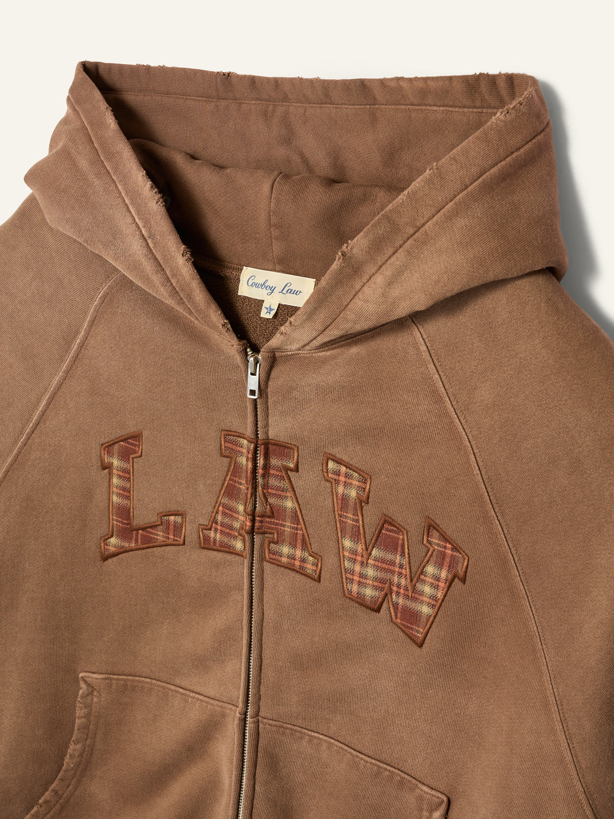 Plaid Law Zip-Up