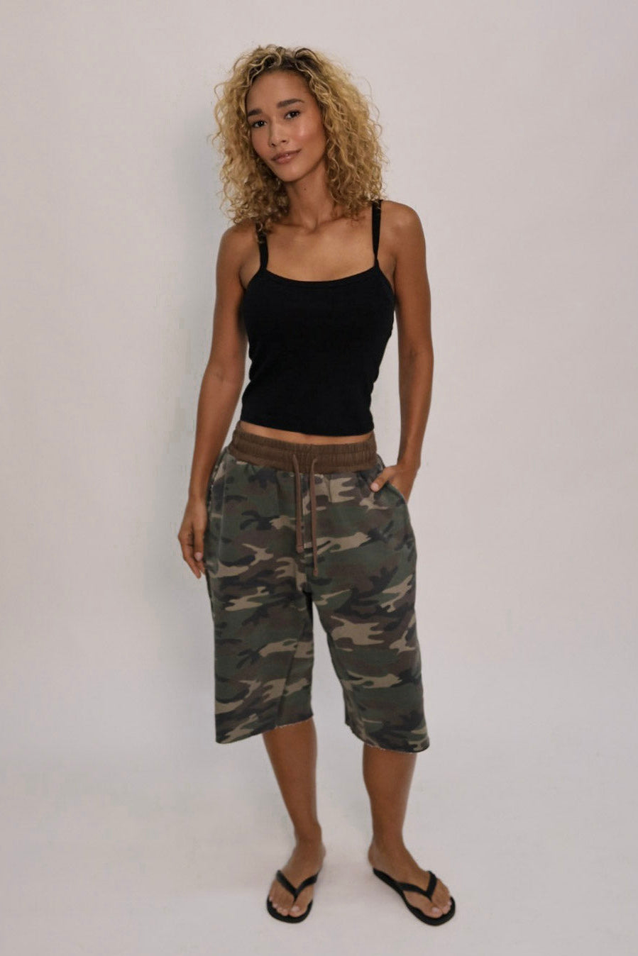 Camo Cut Off Short