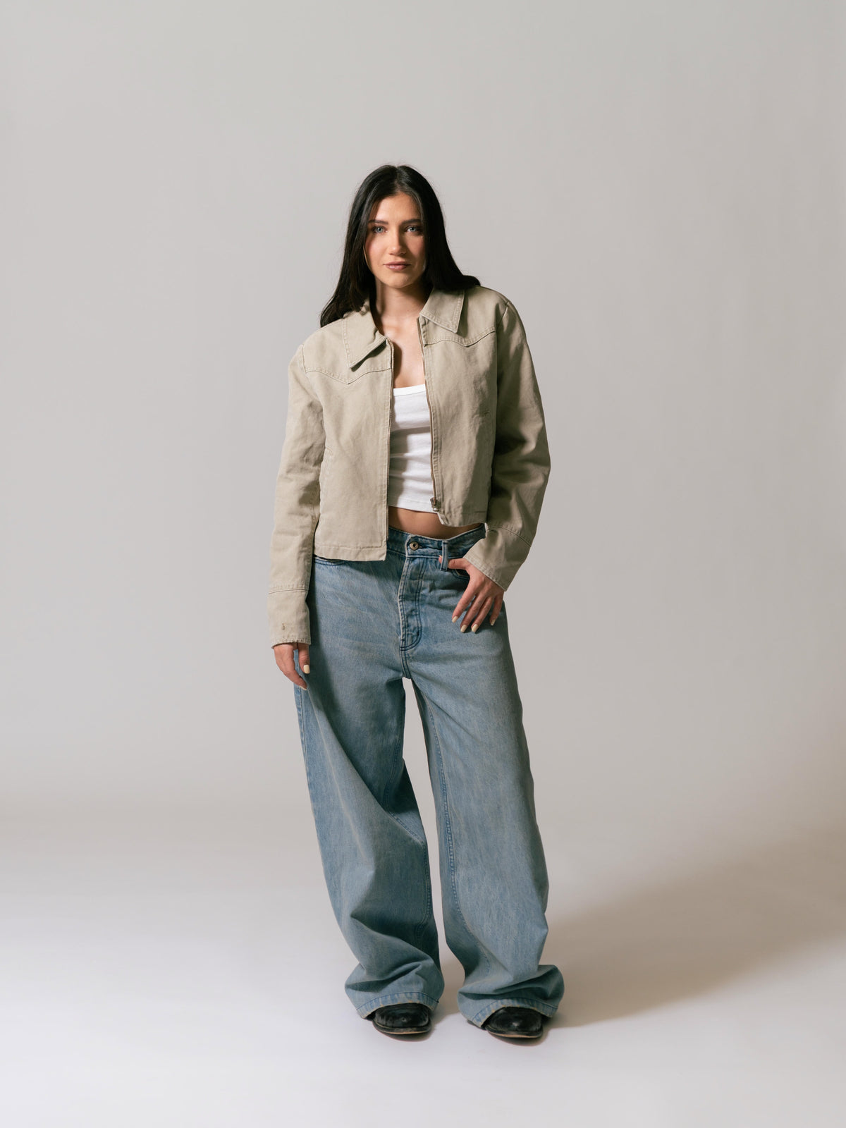 Women's Western Jacket - Khaki