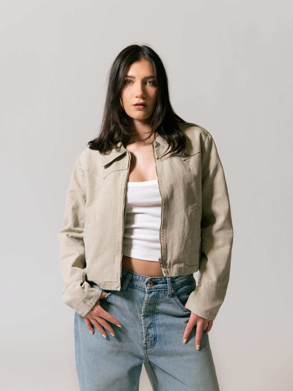Women's Western Jacket - Khaki