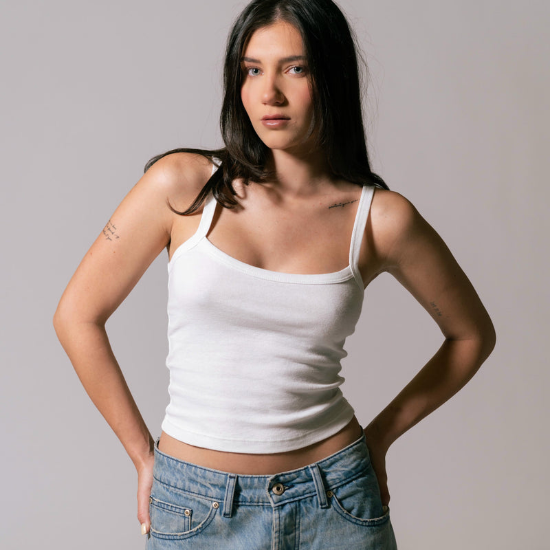 Women's Core Tank Top - White back