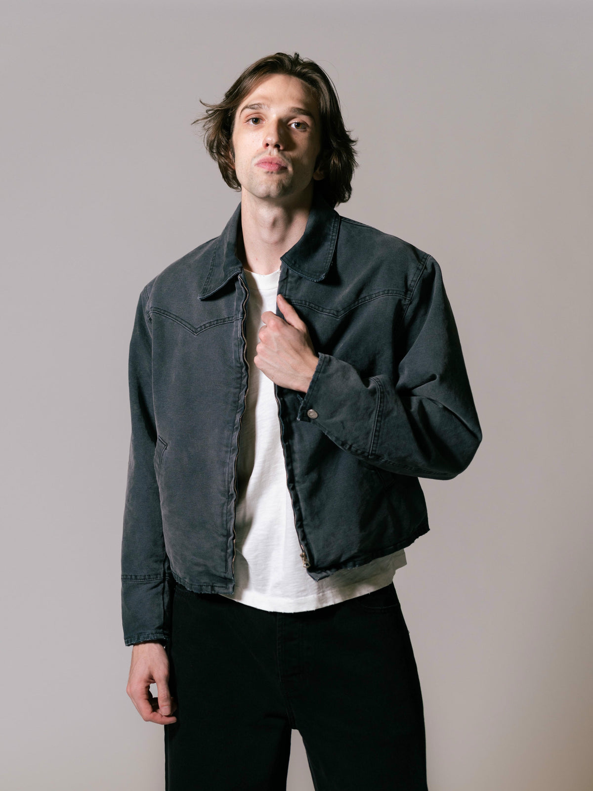 Western Jacket - Vintage Black