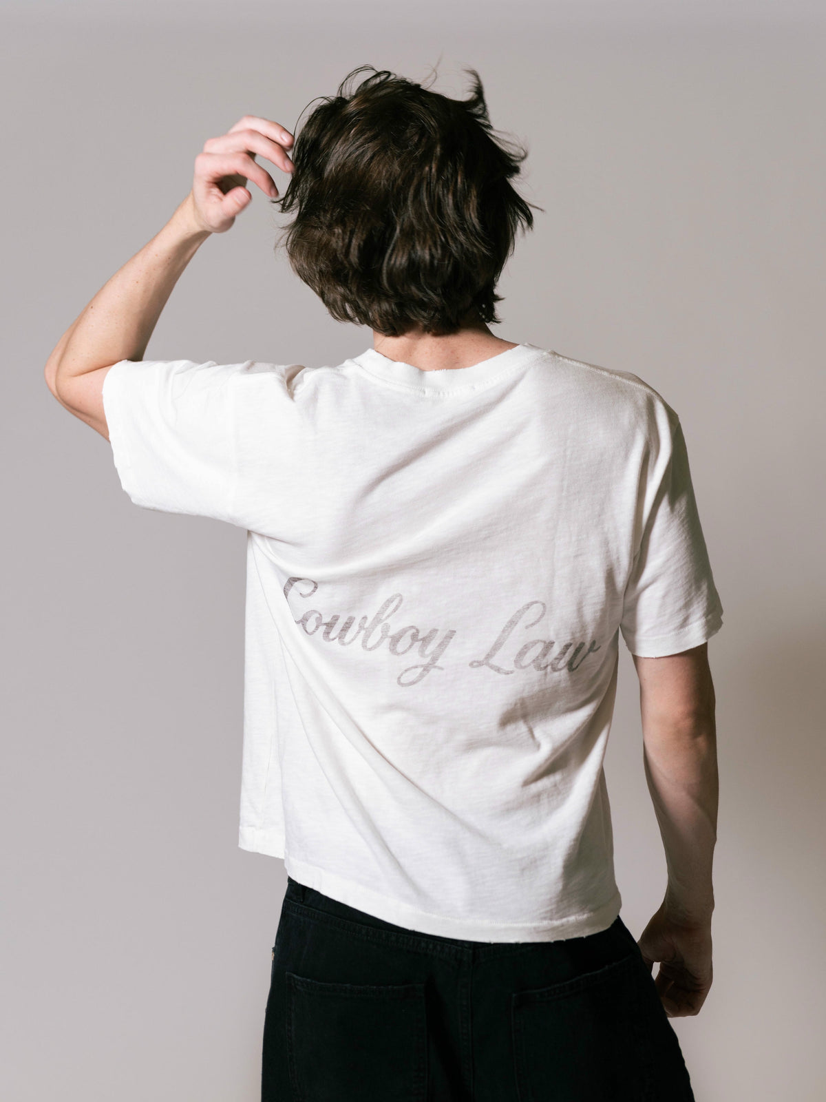 Core Script T-Shirt - Vintage White