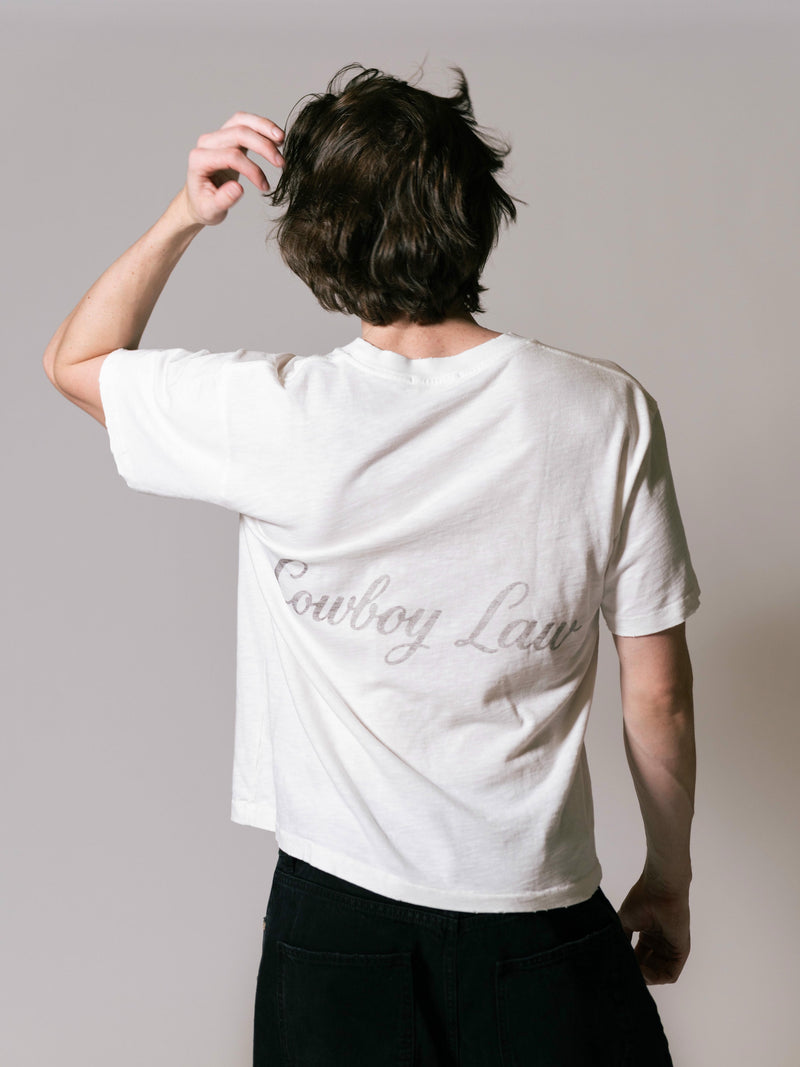 Core Script T-Shirt - Vintage White back