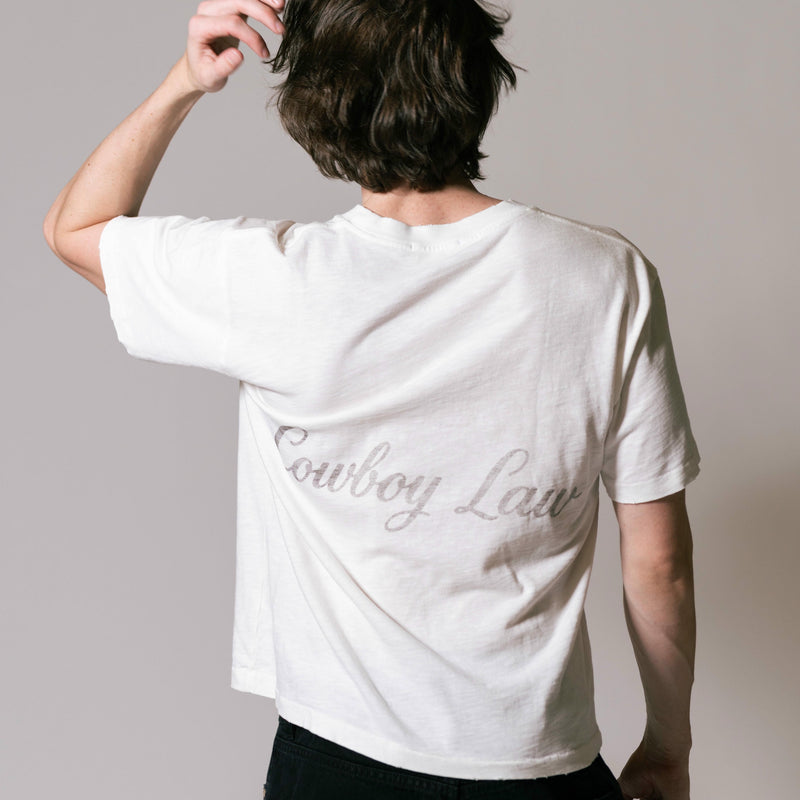 Core Script T-Shirt - Vintage White back