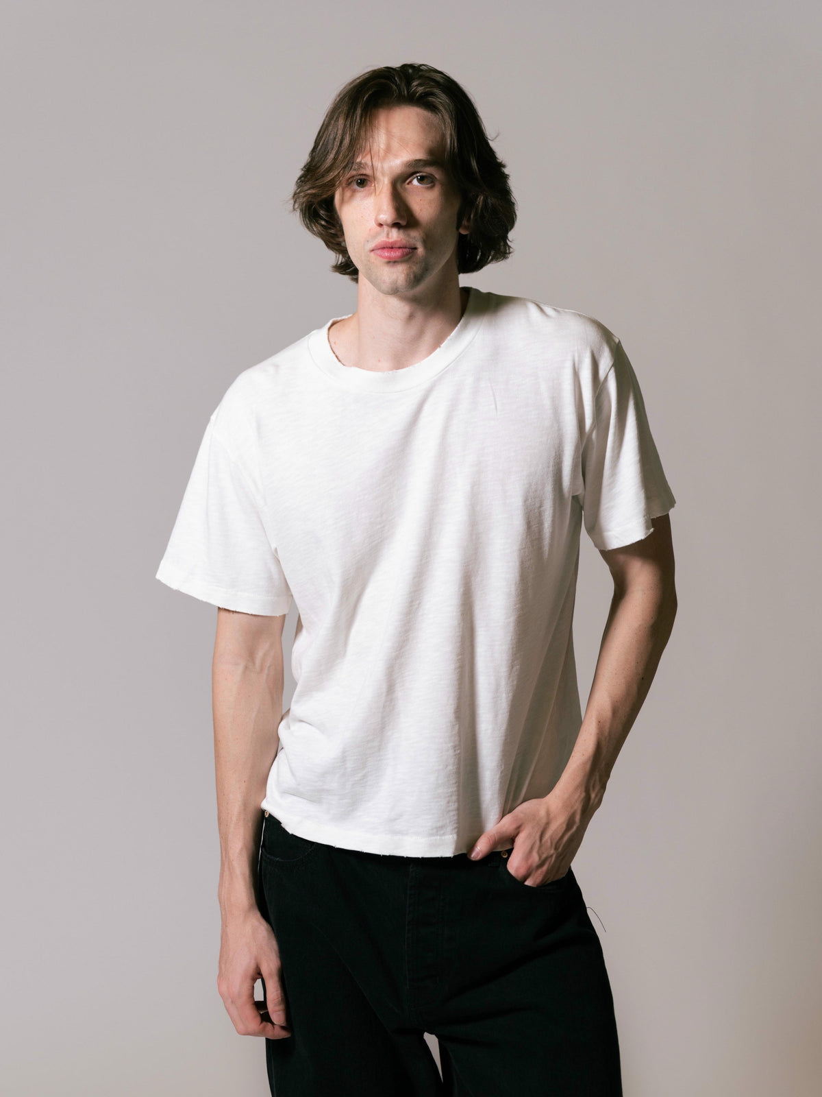 Core Script T-Shirt - Vintage White