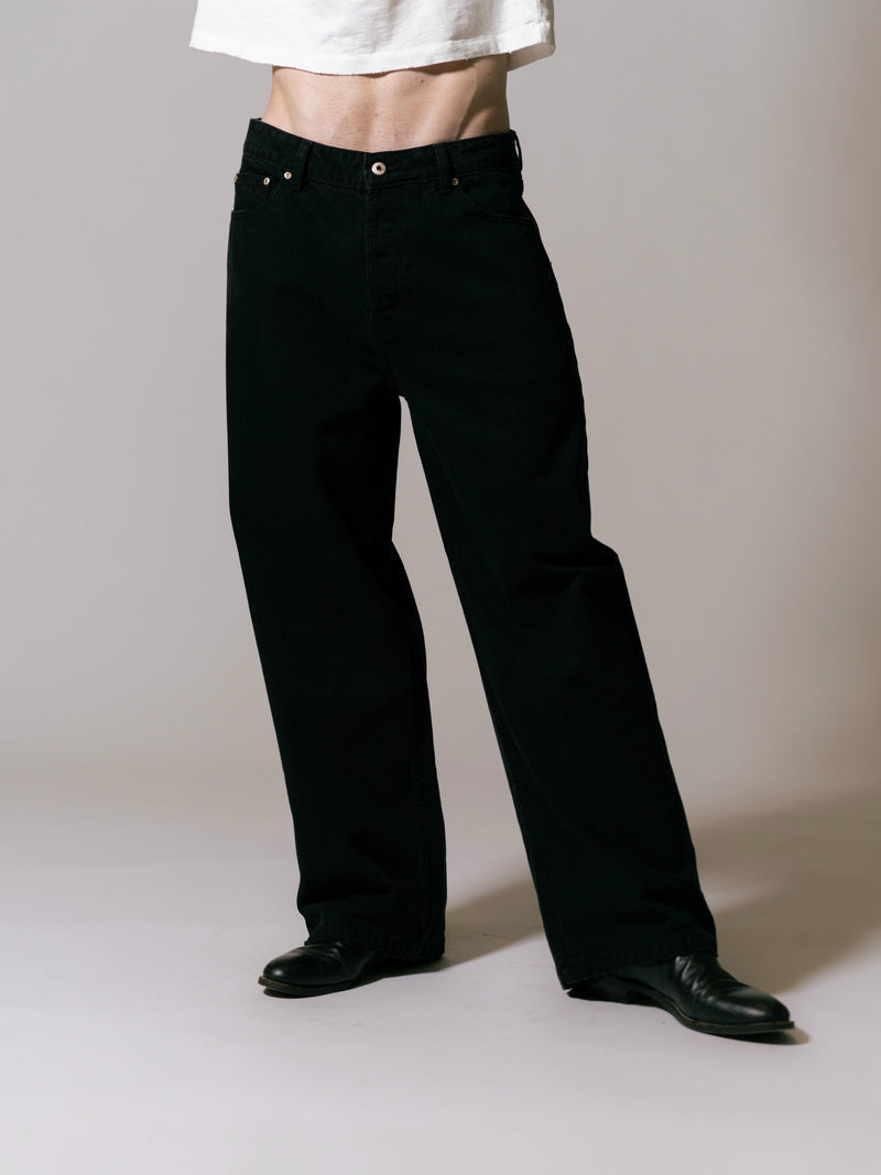 Denim Pant - Black back