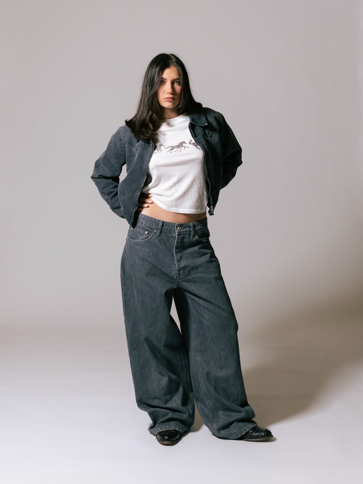 Women's Western Jacket - Vintage Black