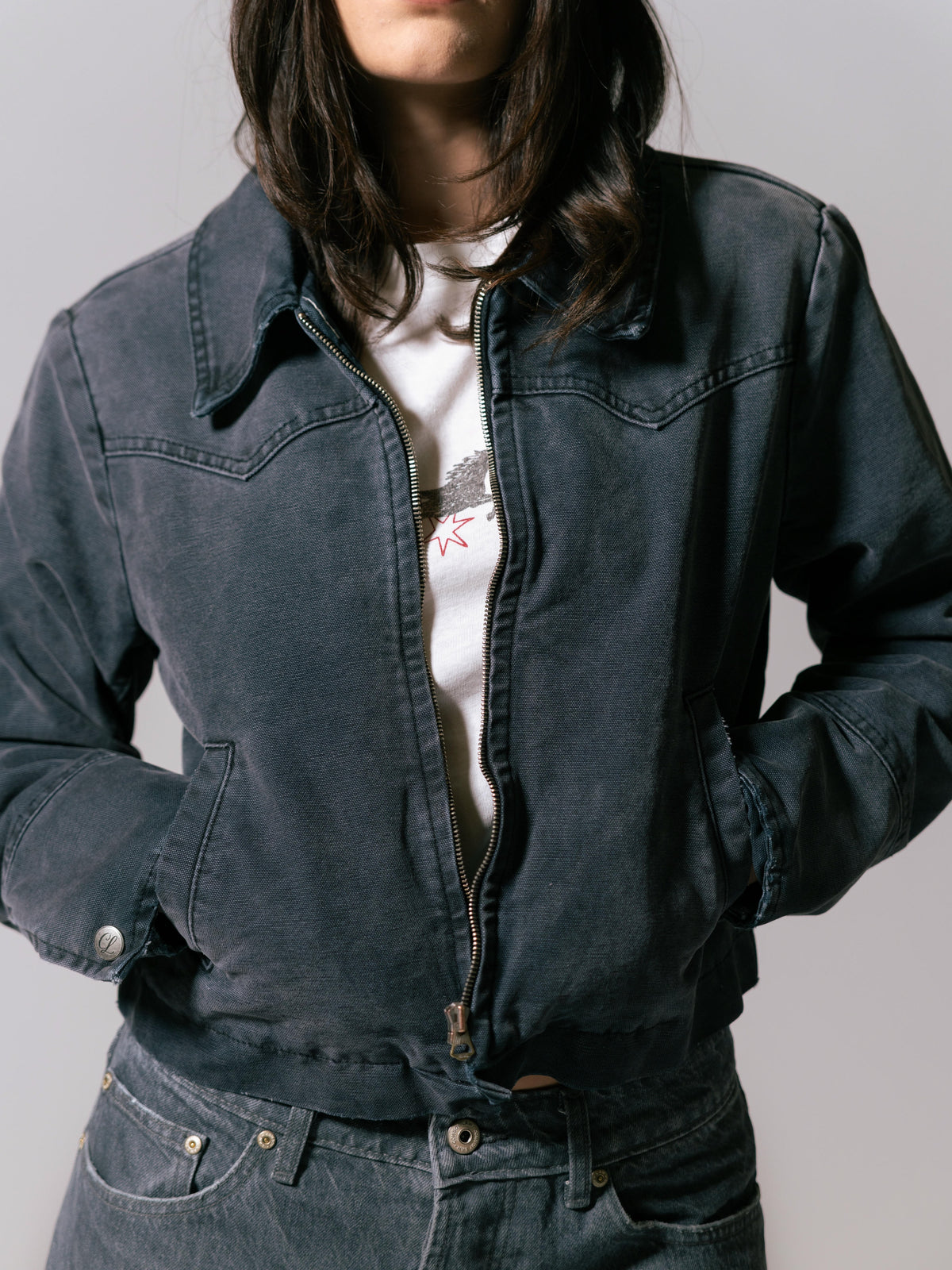 Women's Western Jacket - Vintage Black