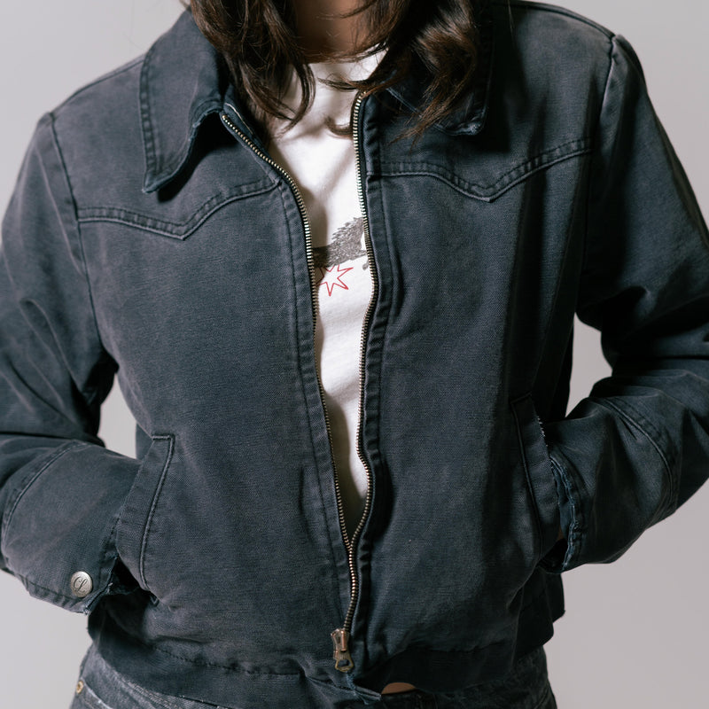 Women's Western Jacket - Vintage Black back