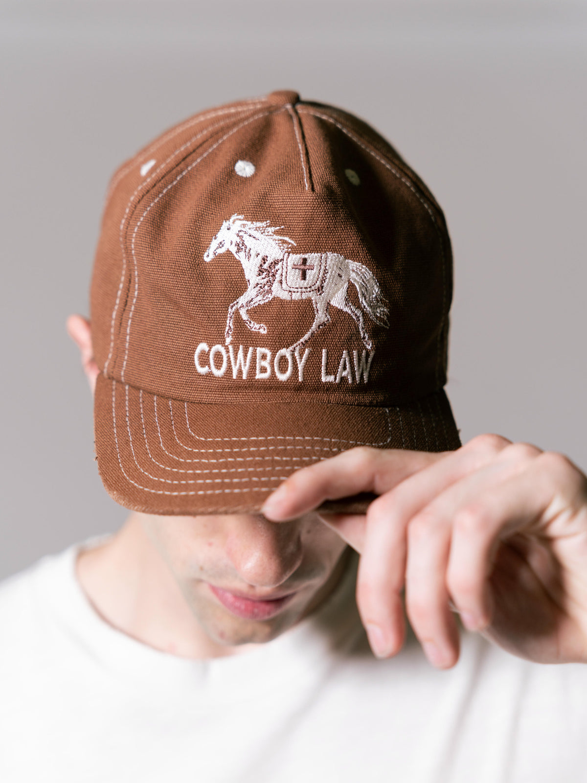 Canvas Horse Hat - Brown
