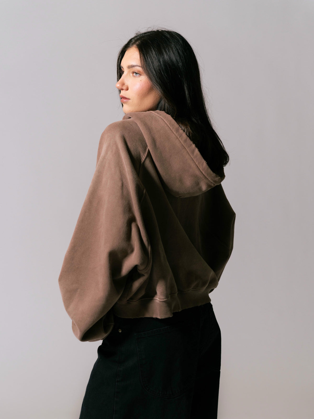 Plaid Law Zip-Up - Vintage Brown