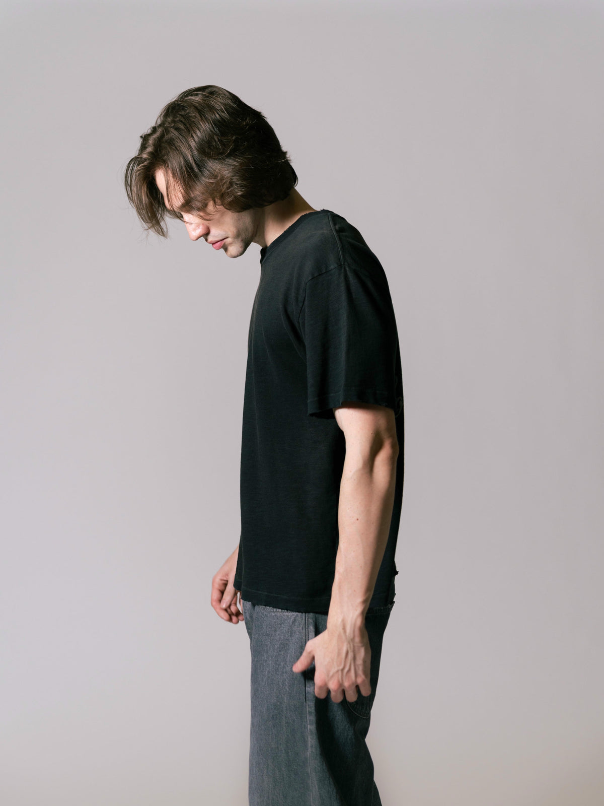 Core Script T-Shirt - Vintage Black