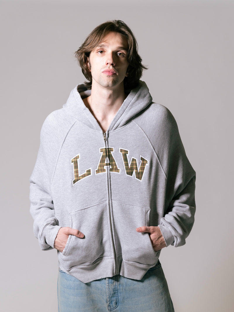 Plaid Law Zip-Up