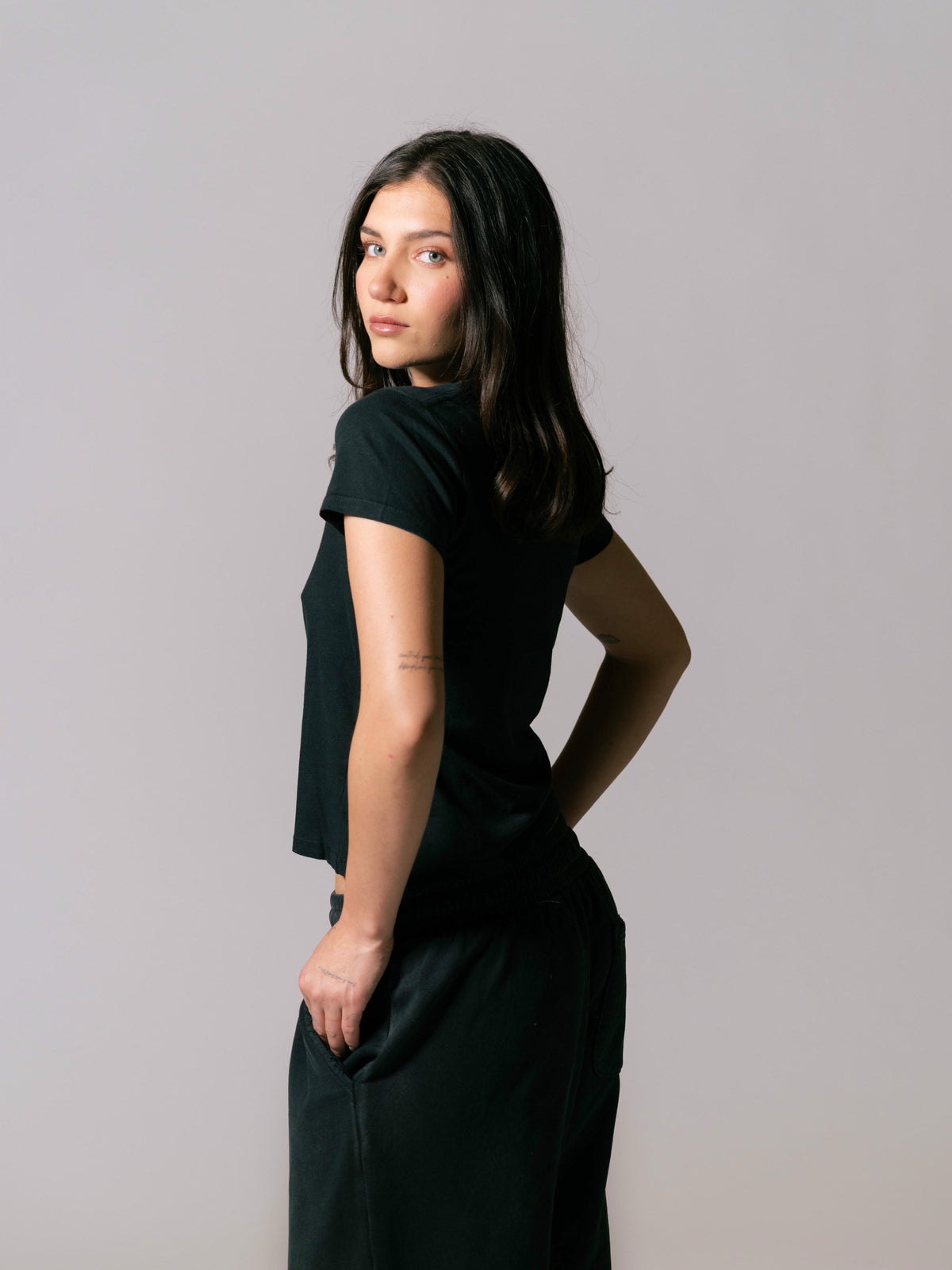Women's Core Baby Tee - Black