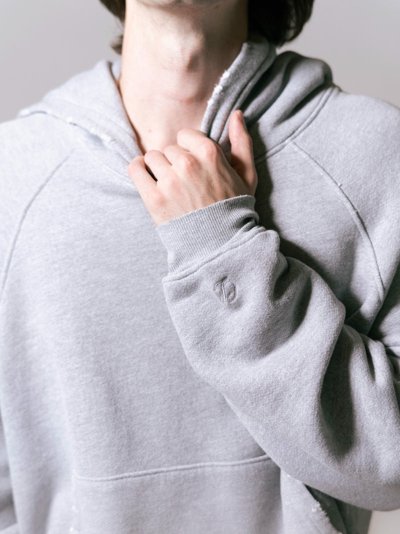 Core Hoodie - Heather Grey back