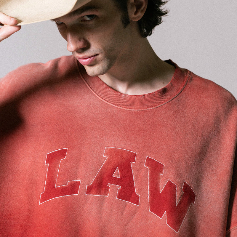 Sunfaded Crewneck - Red back