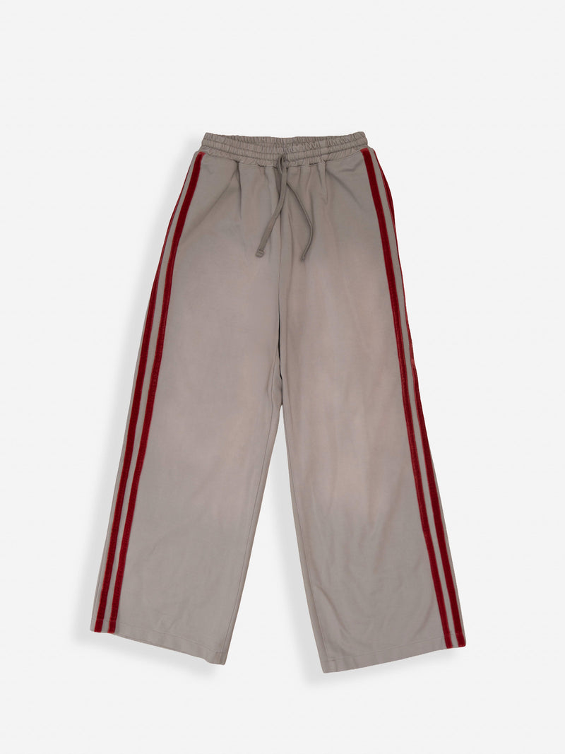 Striped Sweatpant - Grey / Red Stripe