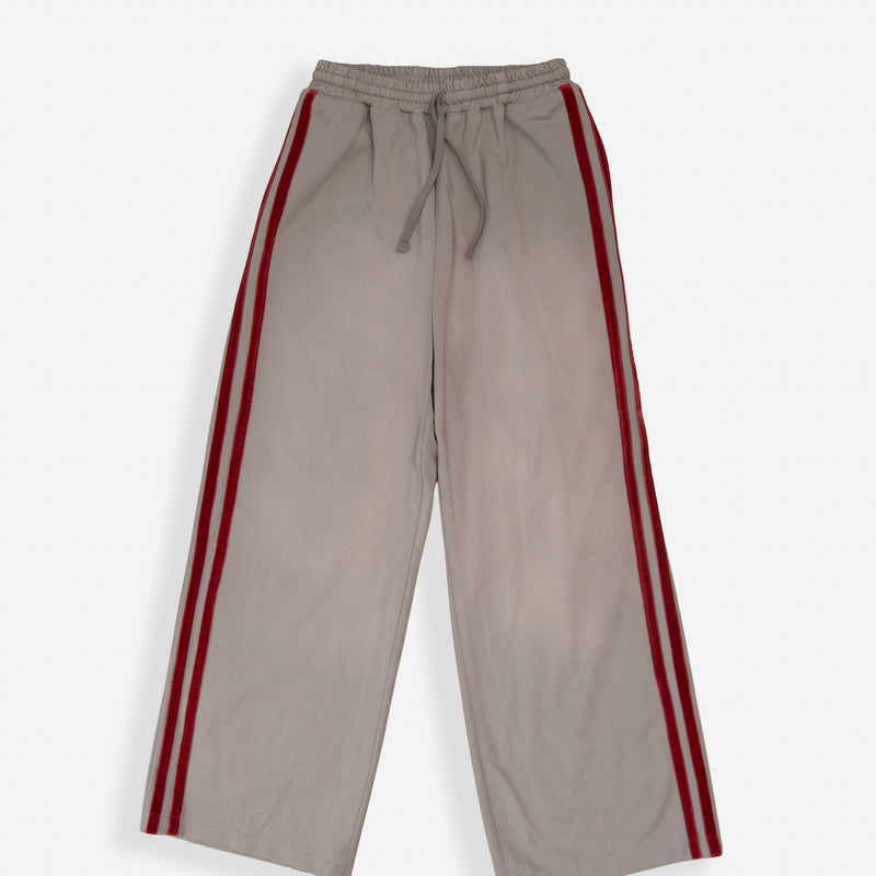 Striped Sweatpant - Grey / Red Stripe