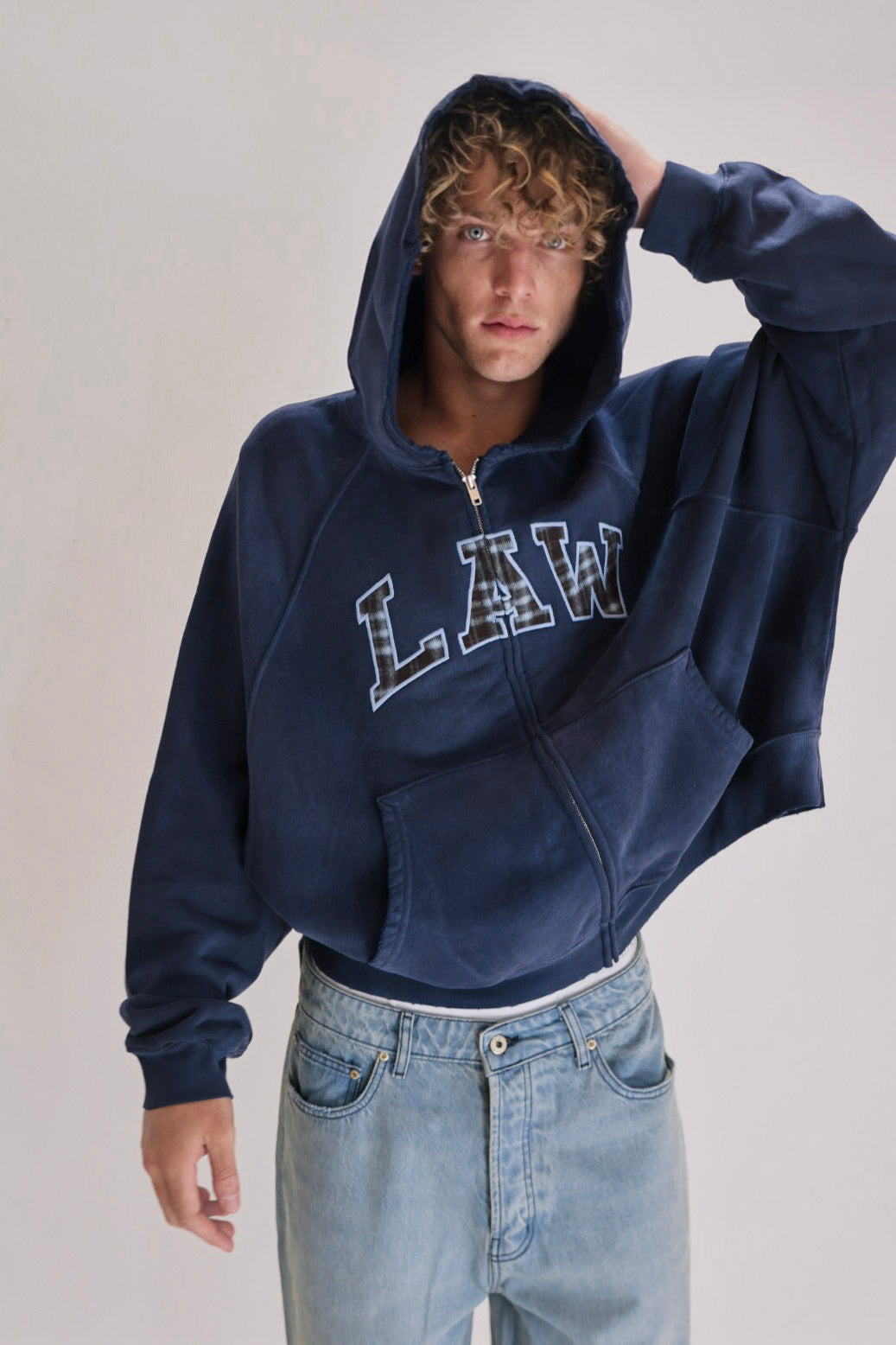 Plaid Law Zip-Up