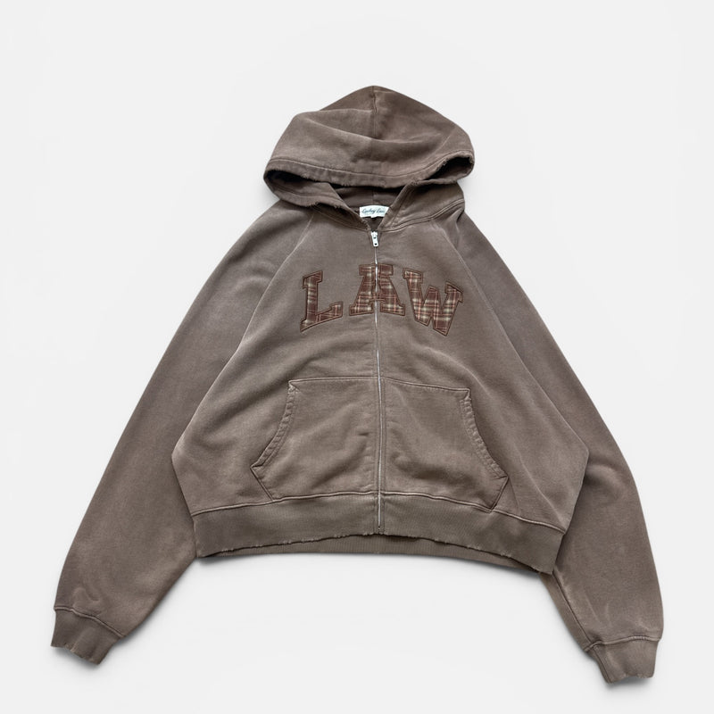 Plaid Law Zip-Up