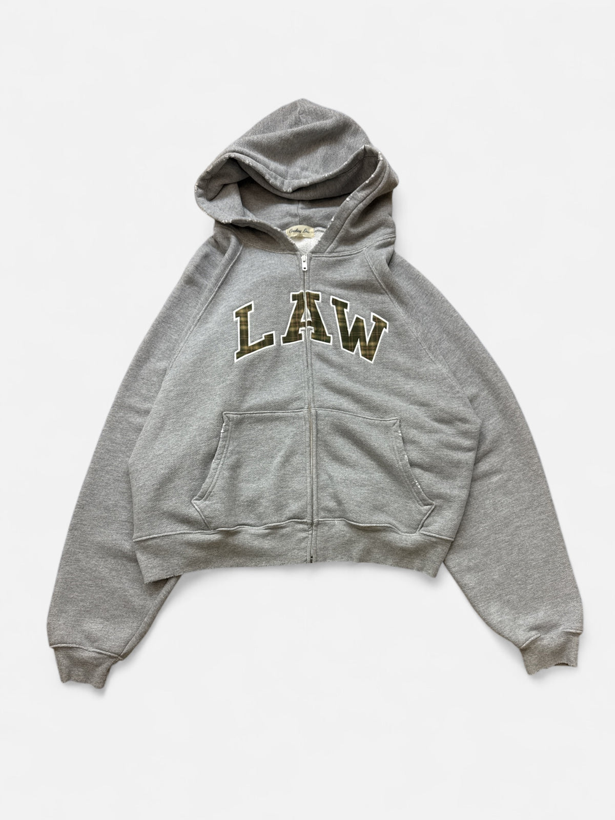 Plaid Law Zip-Up