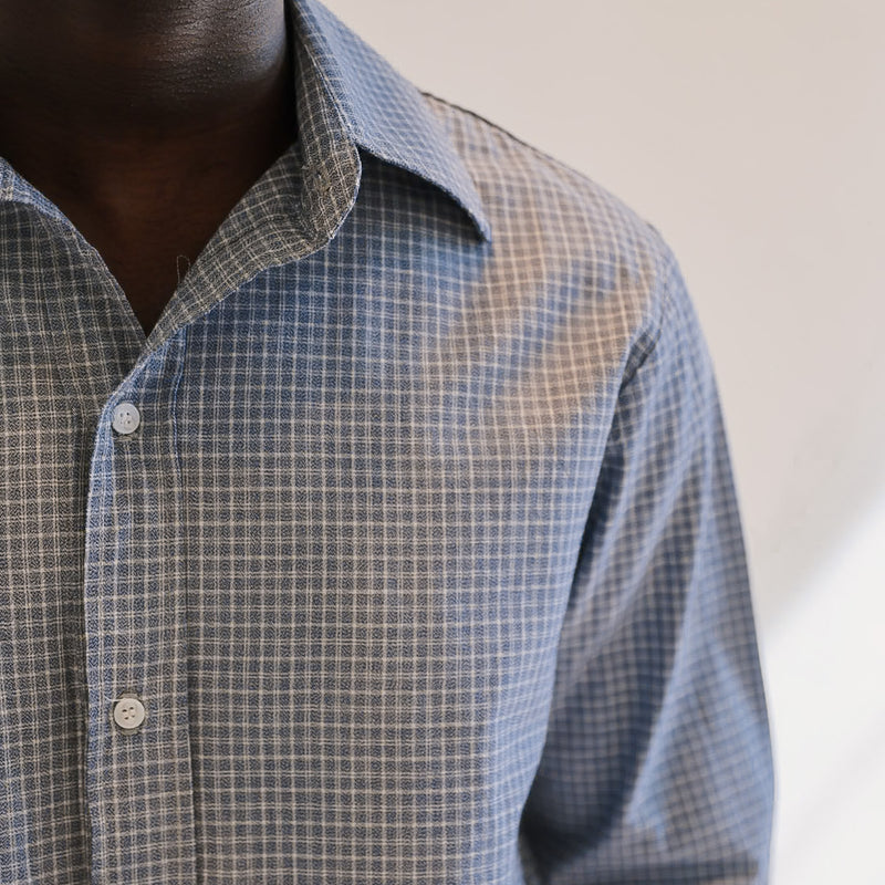 Sunfaded Check Shirt back