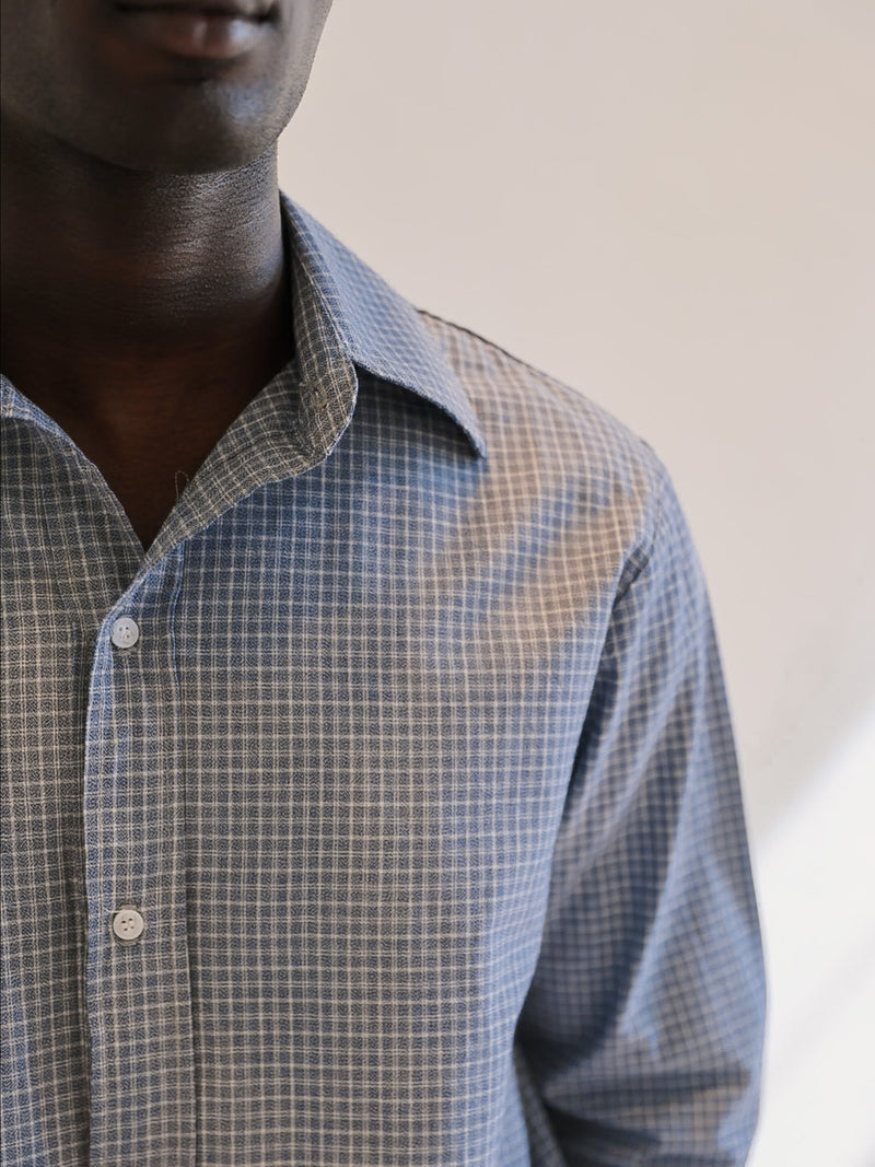 Sunfaded Check Shirt back