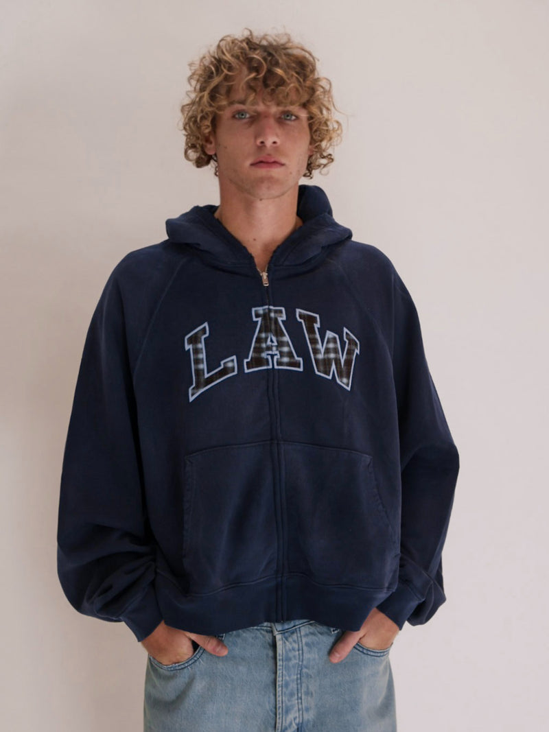 Plaid Law Zip-Up