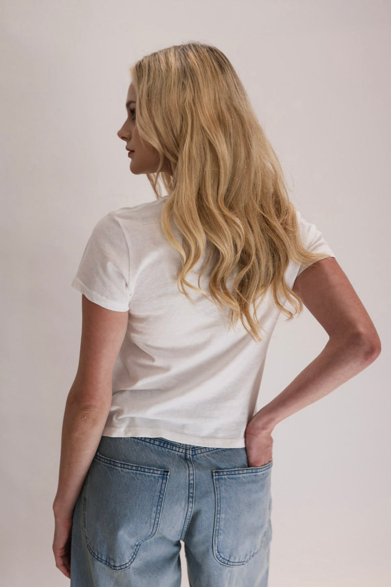 Women's Americana Baby Tee back
